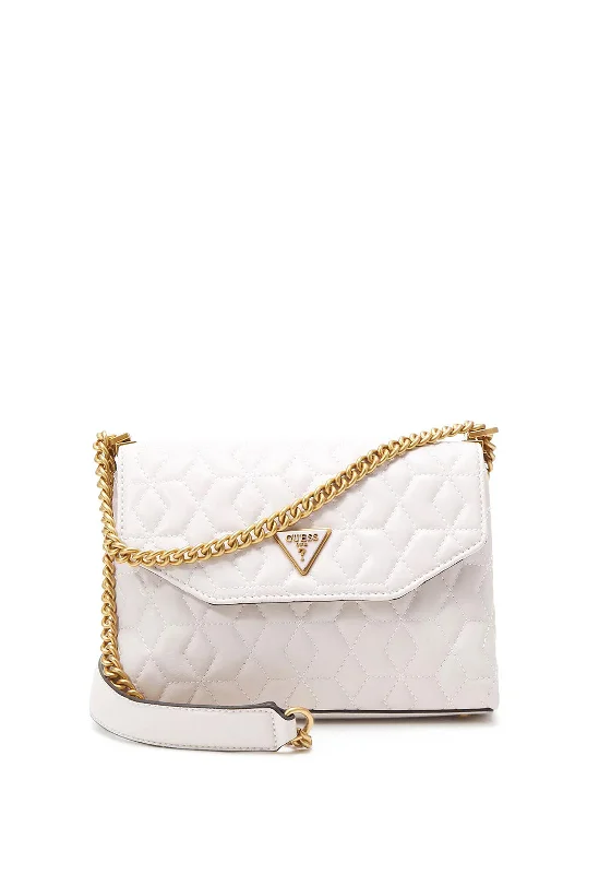 Men's crossbody bag with a water - resistant coating for rainy daysGuess Elenia Crossbody Bag, Stone Men's crossbody bag with a water - resistant coating for rainy daysGuess Elenia Crossbody Bag, Stone