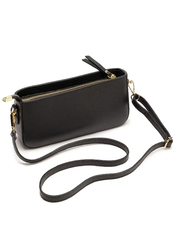 Canvas men's crossbody bag with a rustic, casual styleElie Beaumont Baguette Bag, Black Canvas men's crossbody bag with a rustic, casual styleElie Beaumont Baguette Bag, Black