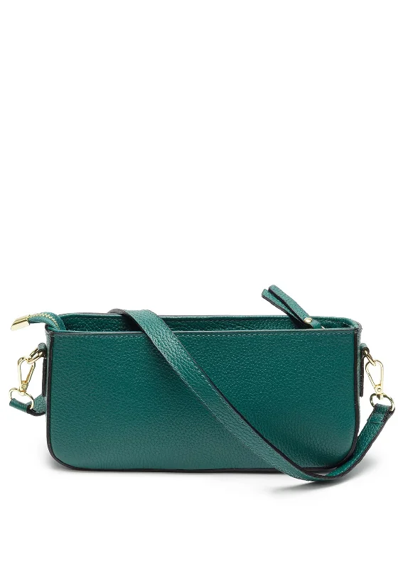 Men's crossbody bag with a padded laptop sleeve for commutingElie Beaumont Baguette Bag, Green Men's crossbody bag with a padded laptop sleeve for commutingElie Beaumont Baguette Bag, Green