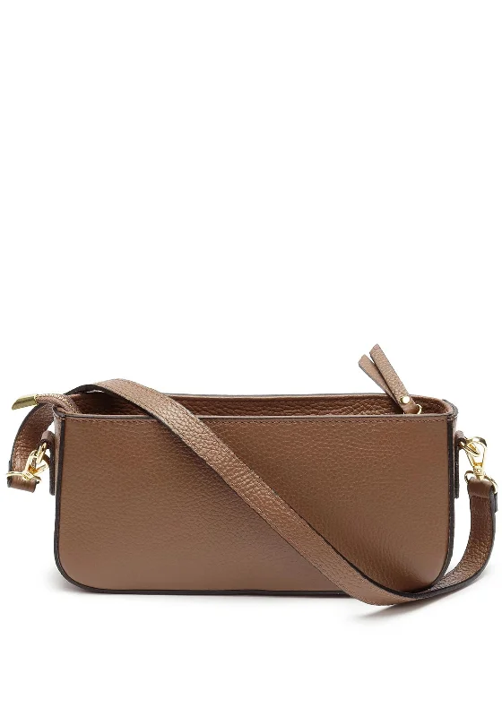 Minimalist men's crossbody bag with a single compartment for simplicityElie Beaumont Baguette Bag, Brown Minimalist men's crossbody bag with a single compartment for simplicityElie Beaumont Baguette Bag, Brown