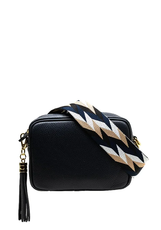 Men's crossbody bag with adjustable straps for a customized fitElie Beaumont Abstract Strap Crossbody Bag, Navy Men's crossbody bag with adjustable straps for a customized fitElie Beaumont Abstract Strap Crossbody Bag, Navy