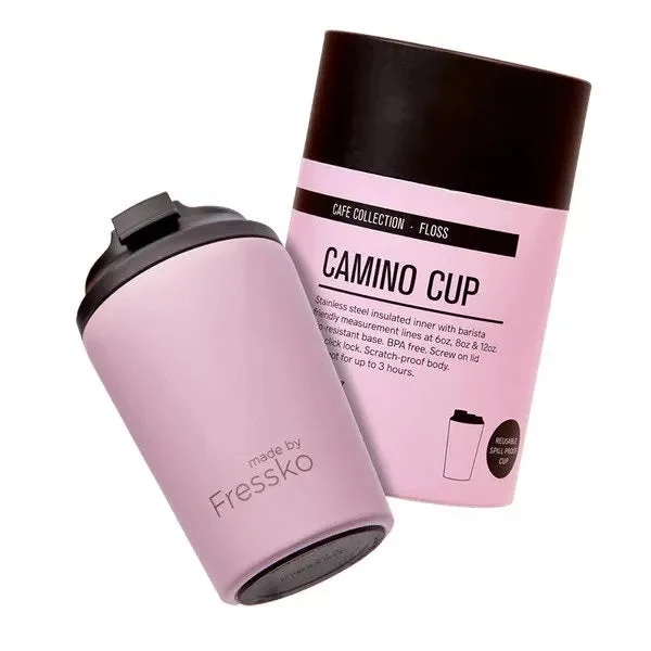 Foldable fabric travel bag for convenient storage when not in useMade By Fressko Camino Cup 12oz