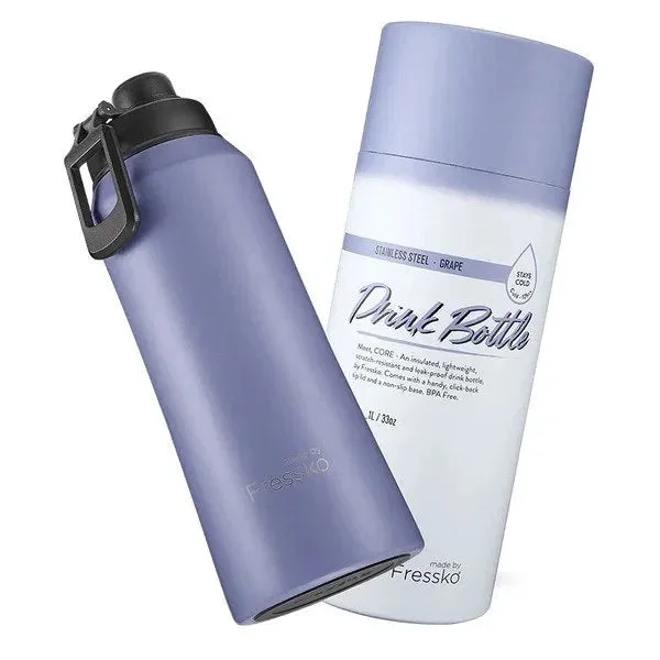 Compact carry - on travel bag with spinner wheels for easy maneuvering in airportsMade By Fressko Drink Bottle Core 1L