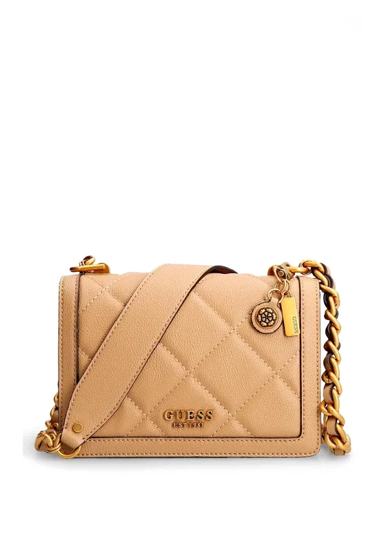 Hiking - specific men's crossbody bag with a hydration bladder pocketGuess Abey Quilted Finish Crossbody Bag, Beige