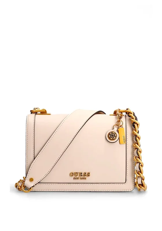 Men's crossbody bag with adjustable straps for a customized fitGuess Abey Smooth Finish Crossbody Bag, Light Rum
