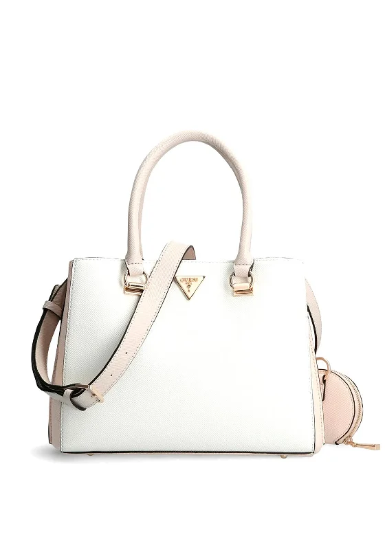 Urban men's crossbody bag with a modern, sleek designGuess Alexie Multiway Satchel Bag, White Multi Urban men's crossbody bag with a modern, sleek designGuess Alexie Multiway Satchel Bag, White Multi
