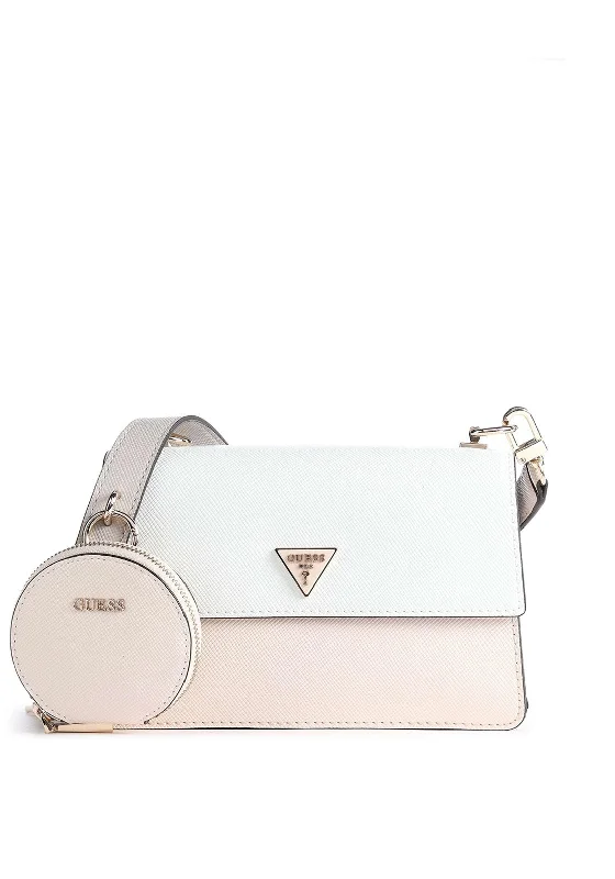 Men's crossbody bag made from recycled materials for eco - friendly usersGuess Alexie Small Crossbody Bag, White Multi Men's crossbody bag made from recycled materials for eco - friendly usersGuess Alexie Small Crossbody Bag, White Multi