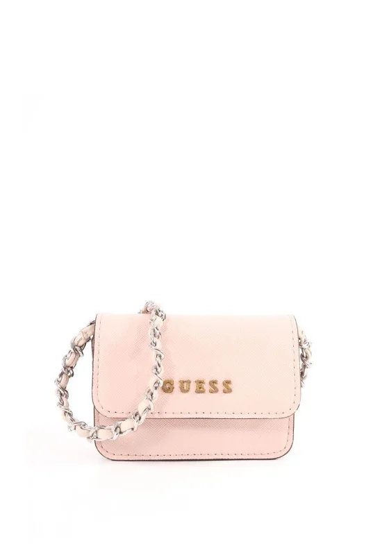 Designer men's crossbody bag with a unique pattern or logoGuess Card Holder Crossbody Bag, Blush Designer men's crossbody bag with a unique pattern or logoGuess Card Holder Crossbody Bag, Blush