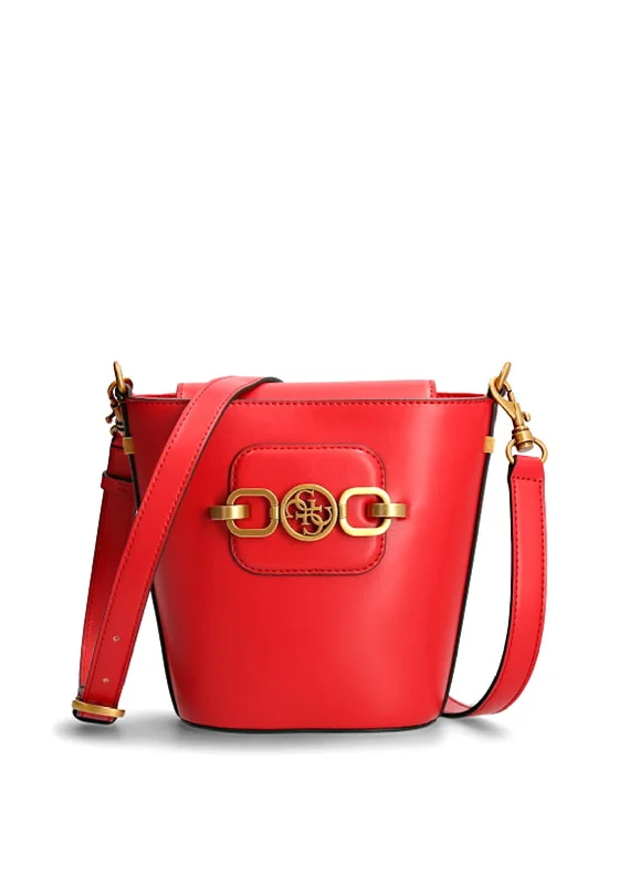 Waterproof nylon men's crossbody bag for outdoor activitiesGuess Hensely Small Bucket Bag, Roman Red Waterproof nylon men's crossbody bag for outdoor activitiesGuess Hensely Small Bucket Bag, Roman Red