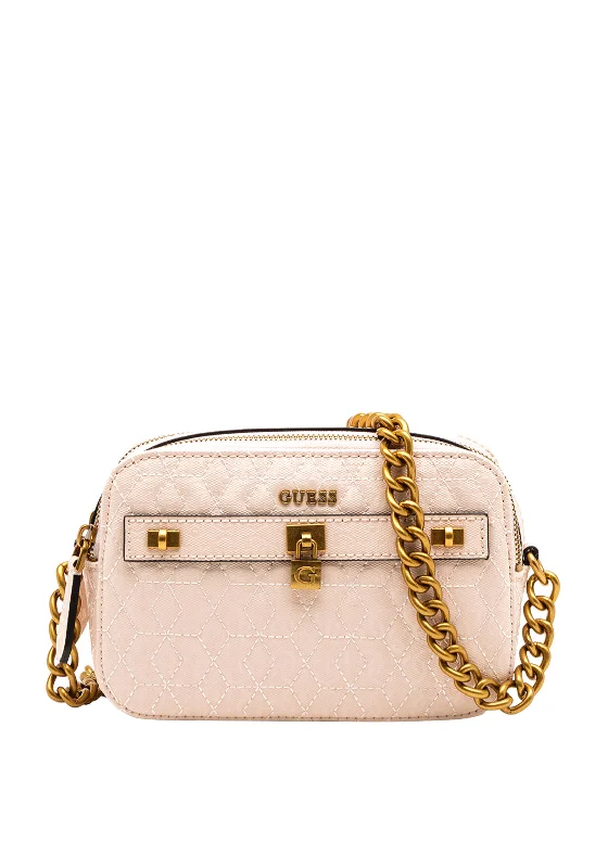 Men's crossbody bag with a water - resistant coating for rainy daysGuess Noelle Crossbody Bag, Shell Men's crossbody bag with a water - resistant coating for rainy daysGuess Noelle Crossbody Bag, Shell