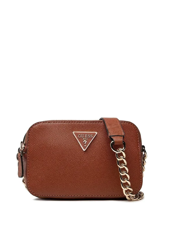 Men's crossbody bag with a hidden anti - theft pocketGuess Noelle Small Crossbody Bag, Light Cognac Men's crossbody bag with a hidden anti - theft pocketGuess Noelle Small Crossbody Bag, Light Cognac