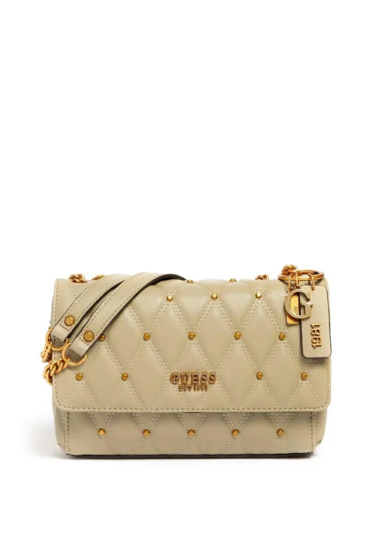 Men's crossbody bag with a hidden anti - theft pocketGuess Triana Studded Crossbody Bag, Sage Men's crossbody bag with a hidden anti - theft pocketGuess Triana Studded Crossbody Bag, Sage