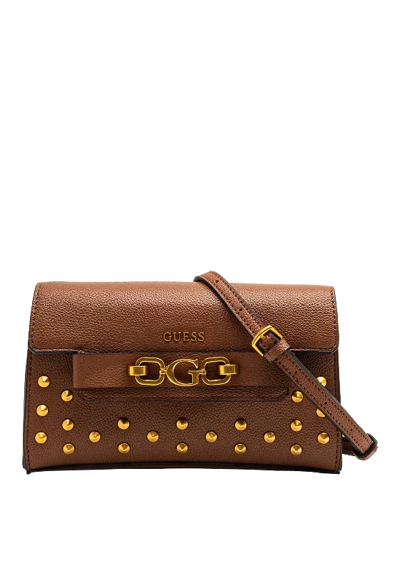 Hiking - specific men's crossbody bag with a hydration bladder pocketGuess Zira Mini Crossbody Bag, Cognac