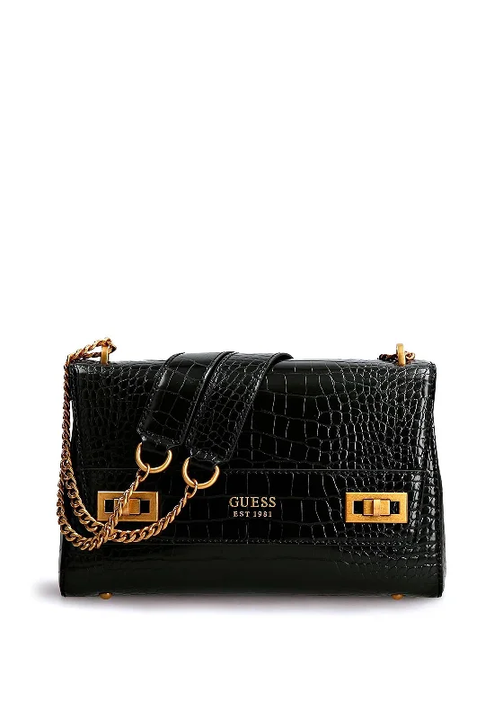 Canvas men's crossbody bag with a rustic, casual styleGuess Katey Python Crossbody Bag, Black Canvas men's crossbody bag with a rustic, casual styleGuess Katey Python Crossbody Bag, Black