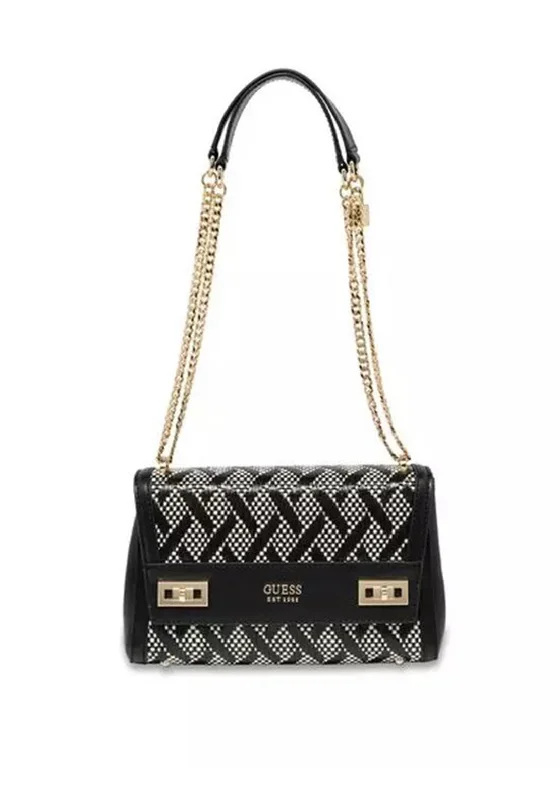 Men's crossbody bag with a hidden anti - theft pocketGuess Katey Woven Crossbody Bag, Black Men's crossbody bag with a hidden anti - theft pocketGuess Katey Woven Crossbody Bag, Black