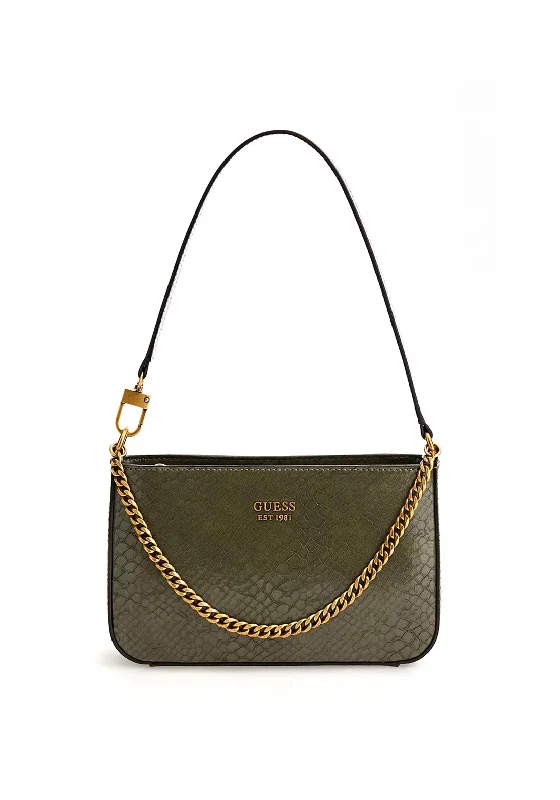 Men's crossbody bag with adjustable straps for a customized fitGuess Katey Croc Mini Shoulder Bag, Olive Men's crossbody bag with adjustable straps for a customized fitGuess Katey Croc Mini Shoulder Bag, Olive