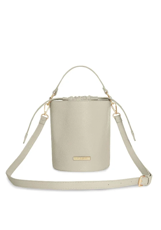 Soft suede men's crossbody bag for a luxurious feelKatie Loxton Amara Crossbody Bucket Bag, Grey