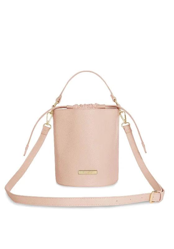 Convertible men's crossbody bag that can be worn as a shoulder bagKatie Loxton Amara Crossbody Bucket Bag, Pink