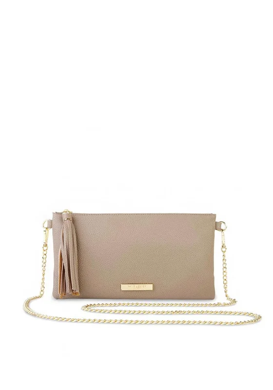 Hiking - specific men's crossbody bag with a hydration bladder pocketKatie Loxton Freya Tassel Crossbody Bag, Taupe