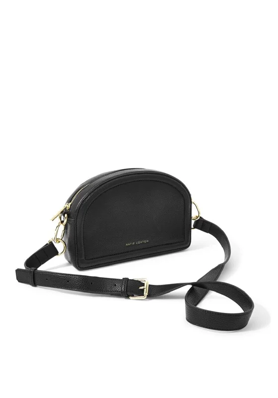 Men's crossbody bag with a padded laptop sleeve for commutingKatie Loxton Keira Half Moon Crossbody Bag, Black Men's crossbody bag with a padded laptop sleeve for commutingKatie Loxton Keira Half Moon Crossbody Bag, Black