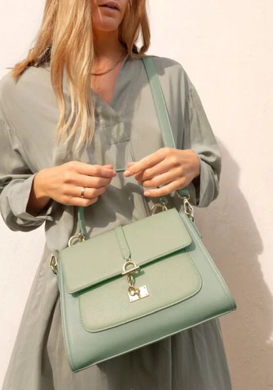Canvas men's crossbody bag with a rustic, casual styleKatie Loxton Naomi Top Handle Bag, Sage Green Canvas men's crossbody bag with a rustic, casual styleKatie Loxton Naomi Top Handle Bag, Sage Green