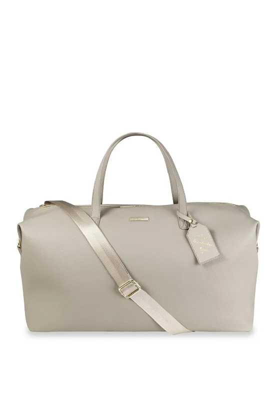 Soft suede men's crossbody bag for a luxurious feelKatie Loxton Weekend Holdall Bag, Taupe Soft suede men's crossbody bag for a luxurious feelKatie Loxton Weekend Holdall Bag, Taupe