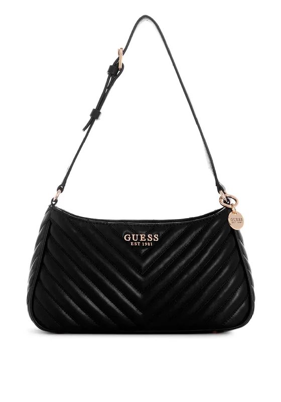 Men's crossbody bag with a hidden anti - theft pocketGuess Keillah Quilted Shoulder Bag, Black Men's crossbody bag with a hidden anti - theft pocketGuess Keillah Quilted Shoulder Bag, Black