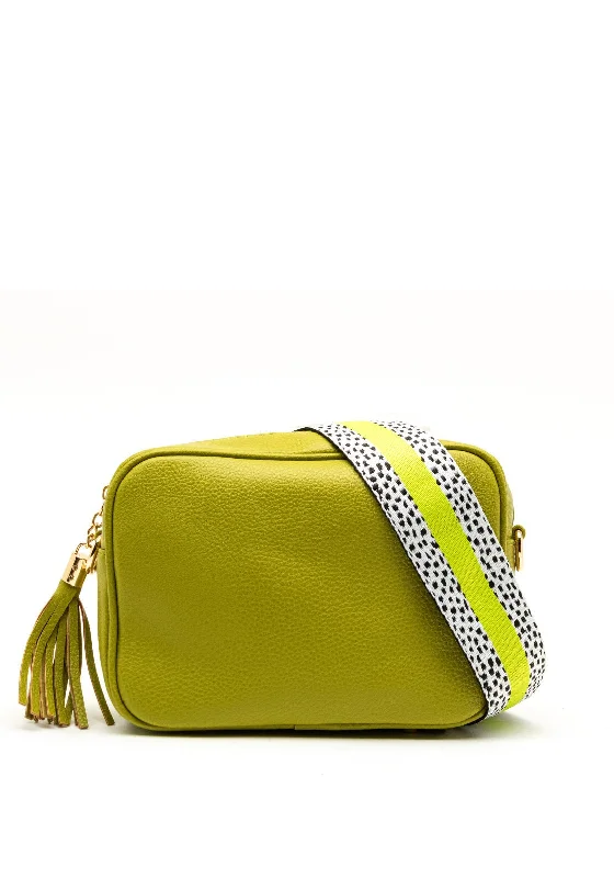 Designer men's crossbody bag with a unique pattern or logoKrisana Convertible Crossbody Bag, Lime Designer men's crossbody bag with a unique pattern or logoKrisana Convertible Crossbody Bag, Lime
