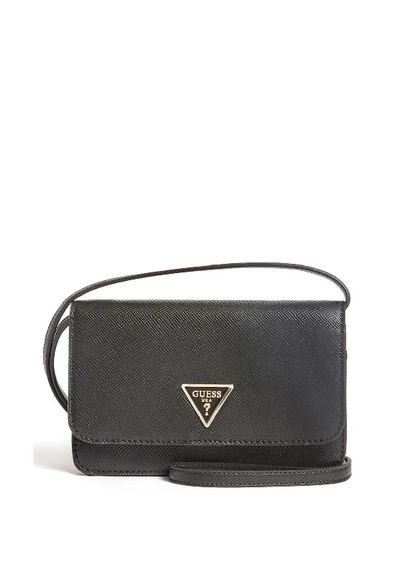 Soft suede men's crossbody bag for a luxurious feelGuess Laurel Saffiano Phone Case, Black Soft suede men's crossbody bag for a luxurious feelGuess Laurel Saffiano Phone Case, Black