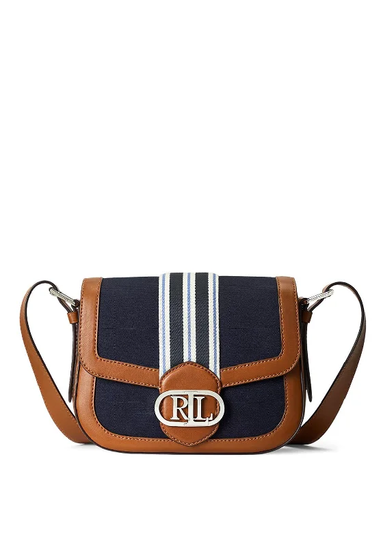Urban men's crossbody bag with a modern, sleek designLauren Striped Canvas Addie Crossbody Bag, Lauren Navy Urban men's crossbody bag with a modern, sleek designLauren Striped Canvas Addie Crossbody Bag, Lauren Navy