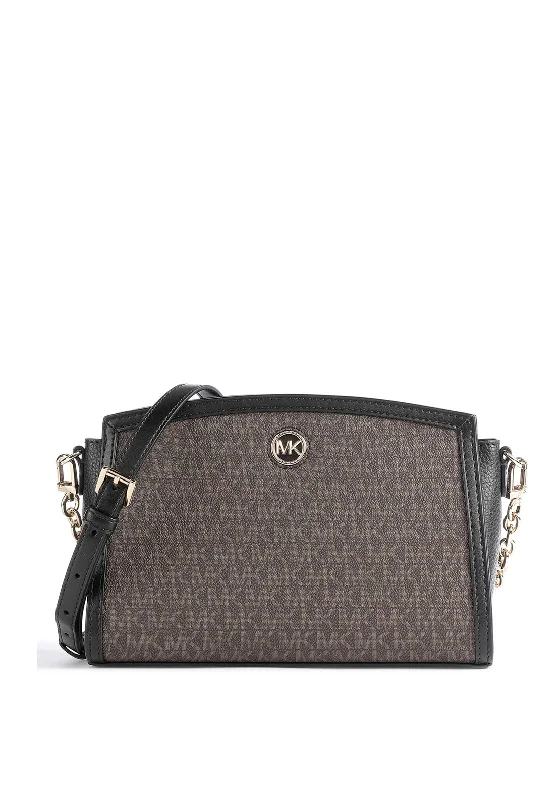 Vintage - inspired men's crossbody bag with a distressed finishMICHAEL Michael Kors Chantal Small Crossbody Bag, Brown Vintage - inspired men's crossbody bag with a distressed finishMICHAEL Michael Kors Chantal Small Crossbody Bag, Brown