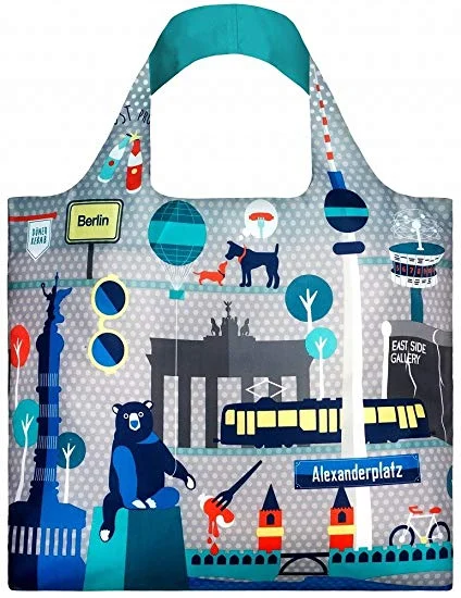 Stylish briefcases for modern professionalsLoqi Tote Bag with Zip Pouch - Urban Berlin