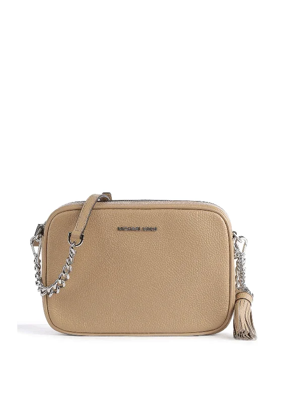 Men's crossbody bag with multiple interior pockets for organizationMICHAEL Michael Kors MD Camera Crossbody Bag, Camel Men's crossbody bag with multiple interior pockets for organizationMICHAEL Michael Kors MD Camera Crossbody Bag, Camel