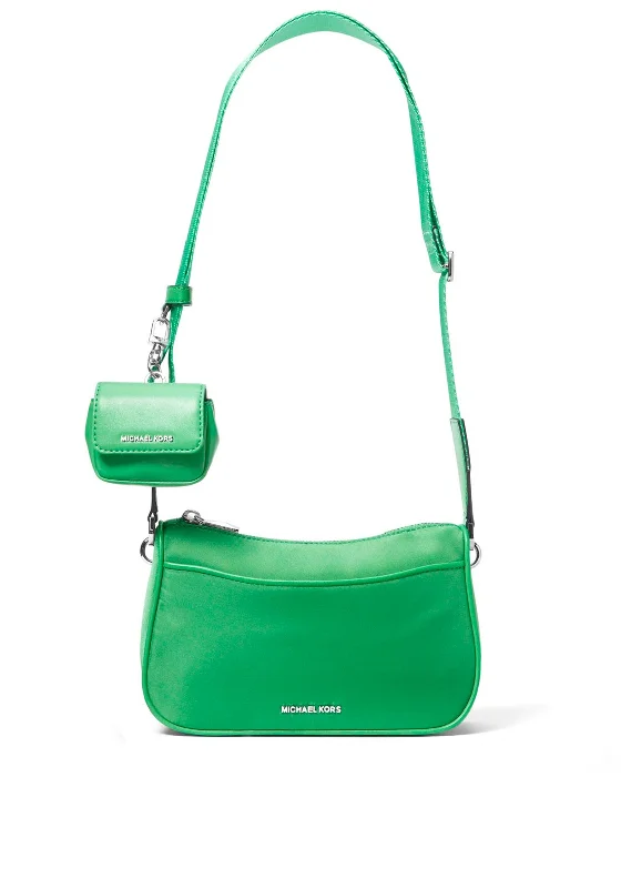 Designer men's crossbody bag with a unique pattern or logoMICHAEL Michael Kors Jet Set Small Crossbody Bag with Airpods Pro® Case, Palm Designer men's crossbody bag with a unique pattern or logoMICHAEL Michael Kors Jet Set Small Crossbody Bag with Airpods Pro® Case, Palm