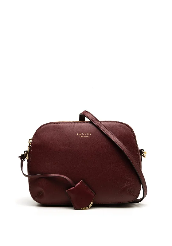 Soft suede men's crossbody bag for a luxurious feelRadley Dukes Place Medium Crossbody, Dark Cherry Soft suede men's crossbody bag for a luxurious feelRadley Dukes Place Medium Crossbody, Dark Cherry