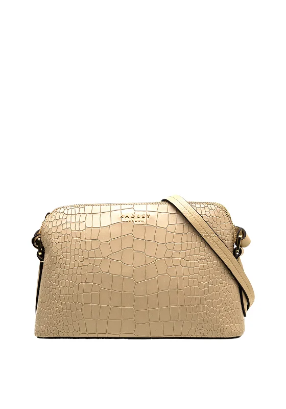 Men's crossbody bag with a hidden anti - theft pocketRadley London Liverpool Street 2.0 Croc Crossbody Bag, Clay Men's crossbody bag with a hidden anti - theft pocketRadley London Liverpool Street 2.0 Croc Crossbody Bag, Clay