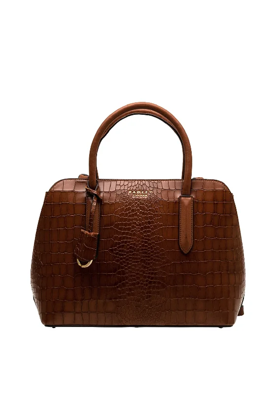 Vintage - inspired men's crossbody bag with a distressed finishRadley London Liverpool Street 2.0 Croc Crossbody Bag, Tan Vintage - inspired men's crossbody bag with a distressed finishRadley London Liverpool Street 2.0 Croc Crossbody Bag, Tan