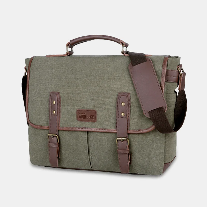 Designer men's crossbody bag with a unique pattern or logoMen Canvas Multi-Pocket Wear-Resistant Vintage Business Messenger Bag Laptop Bag Crossbody Bag Handbag Designer men's crossbody bag with a unique pattern or logoMen Canvas Multi-Pocket Wear-Resistant Vintage Business Messenger Bag Laptop Bag Crossbody Bag Handbag