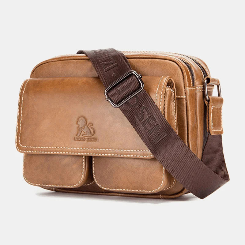 Minimalist men's crossbody bag with a single compartment for simplicityMen Genuine Leather Large Capacity Multi-Pocket Anti-Theft Vintage Crossbody Bag Cowhide Shoulder Bag Minimalist men's crossbody bag with a single compartment for simplicityMen Genuine Leather Large Capacity Multi-Pocket Anti-Theft Vintage Crossbody Bag Cowhide Shoulder Bag