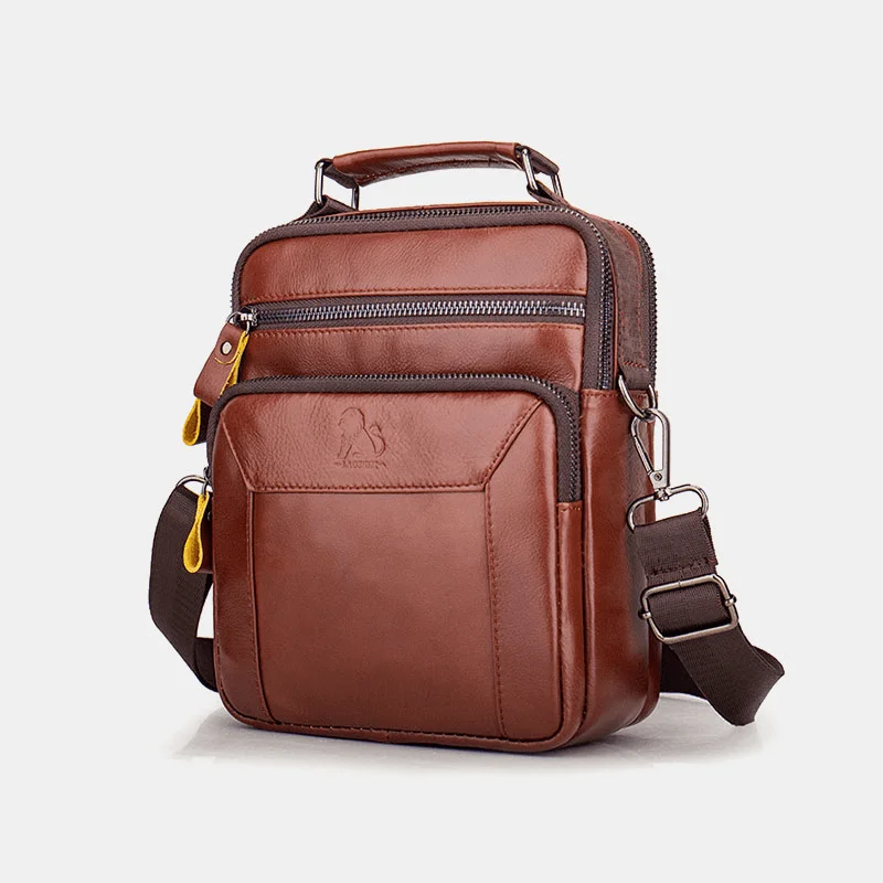 Hiking - specific men's crossbody bag with a hydration bladder pocketMen Genuine Leather Multi-Pocket Multifunction Crossbody Bag Handbag Sling Bag Hiking - specific men's crossbody bag with a hydration bladder pocketMen Genuine Leather Multi-Pocket Multifunction Crossbody Bag Handbag Sling Bag