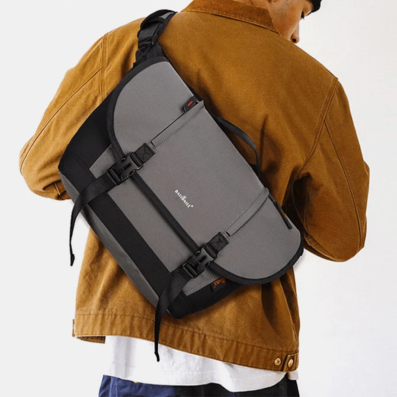 Men's crossbody bag with adjustable straps for a customized fitMen Oxford Horizontal Large Capacity Flap-Over Crossbody Shoulder Bag Travel Bag Men's crossbody bag with adjustable straps for a customized fitMen Oxford Horizontal Large Capacity Flap-Over Crossbody Shoulder Bag Travel Bag