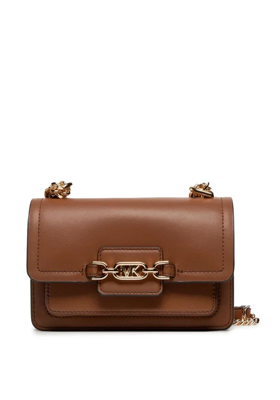 Vintage - inspired men's crossbody bag with a distressed finishMICHAEL Michael Kors Heather Crossbody, Tan Vintage - inspired men's crossbody bag with a distressed finishMICHAEL Michael Kors Heather Crossbody, Tan