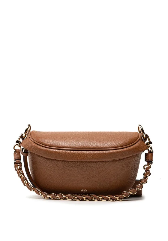 RFID - blocking men's crossbody bag for security - conscious travelersMICHAEL Michael Kors Extra-Small Slater Sling Pack, Brown RFID - blocking men's crossbody bag for security - conscious travelersMICHAEL Michael Kors Extra-Small Slater Sling Pack, Brown