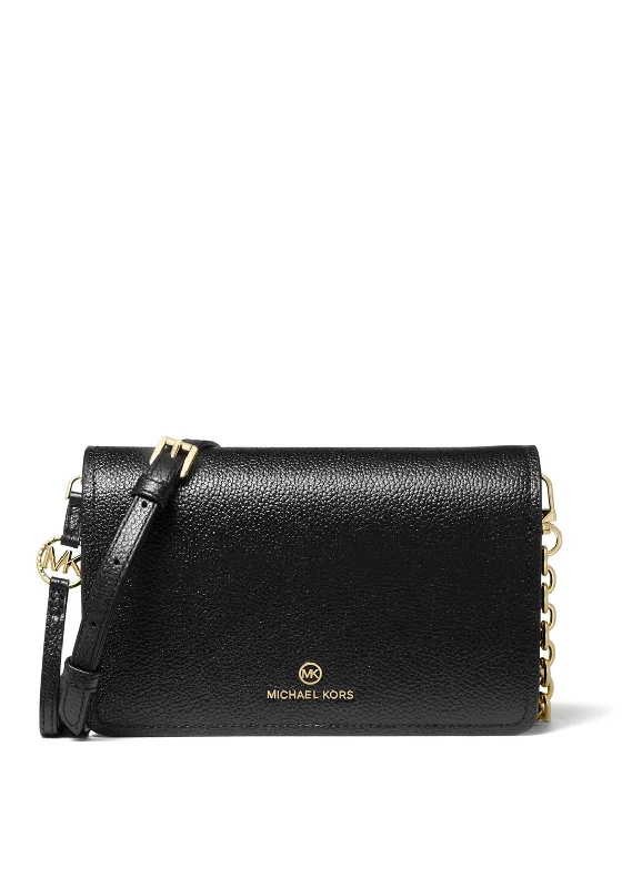 Men's crossbody bag made from recycled materials for eco - friendly usersMICHAEL Michael Kors Jet Set Flap Over Small Crossbody Bag, Black Men's crossbody bag made from recycled materials for eco - friendly usersMICHAEL Michael Kors Jet Set Flap Over Small Crossbody Bag, Black