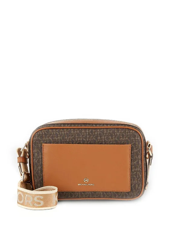 Men's crossbody bag made from recycled materials for eco - friendly usersMICHAEL Michael Kors Maeve Logo Crossbody Bag, Brown & Acorn Men's crossbody bag made from recycled materials for eco - friendly usersMICHAEL Michael Kors Maeve Logo Crossbody Bag, Brown & Acorn
