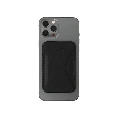 Foldable fabric travel bag for convenient storage when not in useMOFT Snap On Phone Stand & Wallet (MagSafe Compatible)