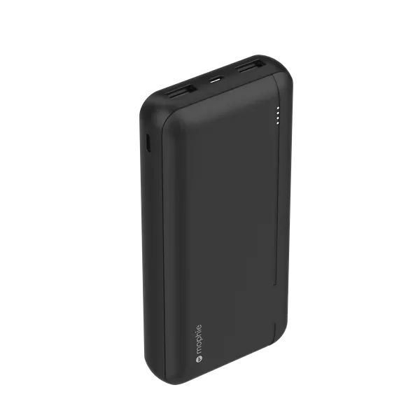 Travel bag with a built - in power bank charger for on - the - go device chargingMophie Essential Powerbank 20,000 mAh, PD 20W, 2A1C