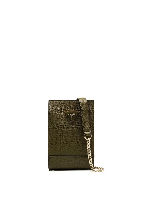 Men's crossbody bag with adjustable straps for a customized fitGuess Noelle Mini Smartphone Crossbody Bag, Olive Men's crossbody bag with adjustable straps for a customized fitGuess Noelle Mini Smartphone Crossbody Bag, Olive