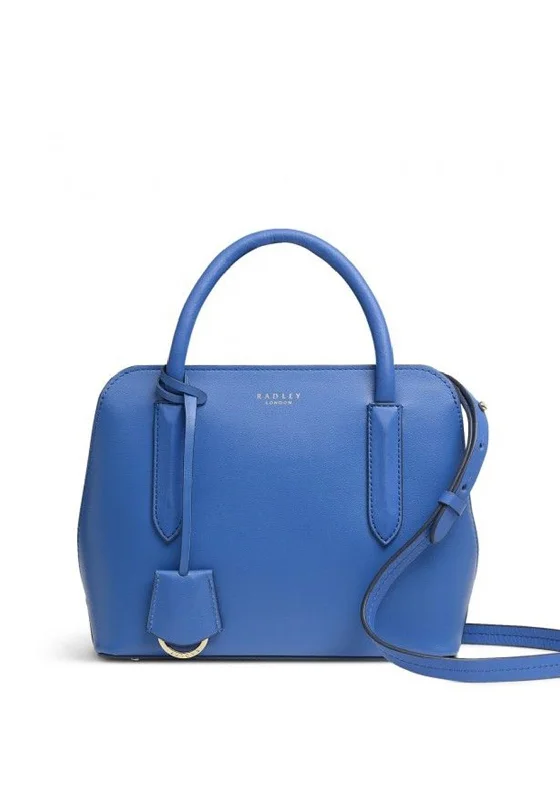 Men's leather crossbody bag with antique brass hardware for a vintage lookRadley London Liverpool Street 2.0 Multi-Way Small Bag, Blue