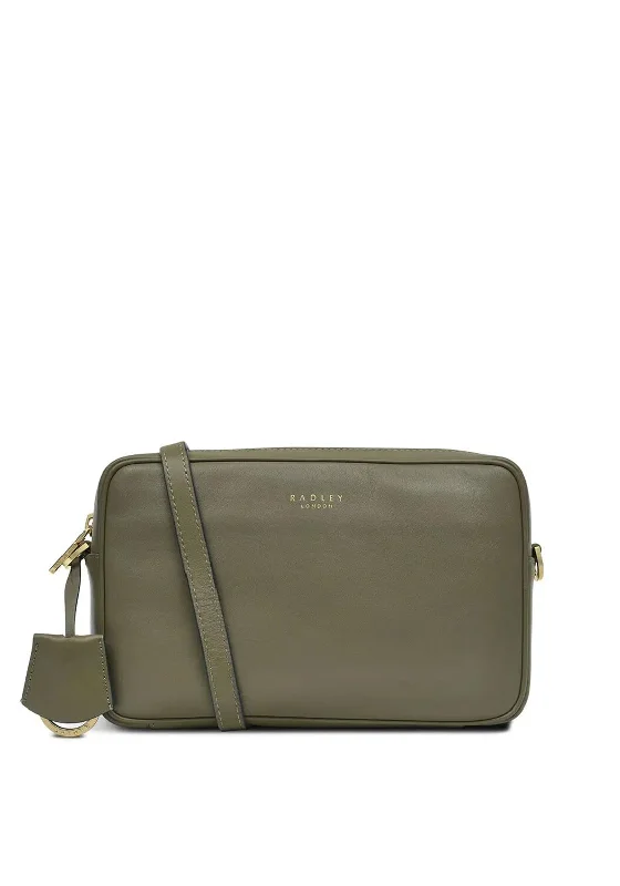 Men's crossbody bag with a built - in charging port for tech use on the goRadley London Manor Grove Cross Body Camera Bag, Winter Moss
